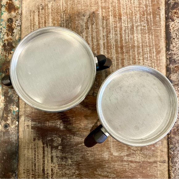 Vintage Stieff Pewter P1-23 Coffee or Tea Pot with Sugar and Creamer Set - Picture 10 of 16